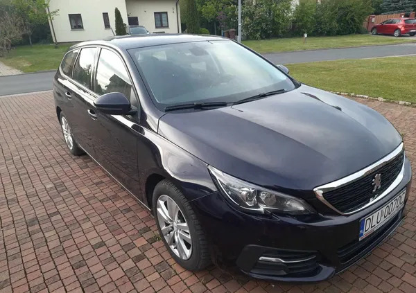 peugeot Peugeot 308 cena 38500 przebieg: 163000, rok produkcji 2018 z Lubin